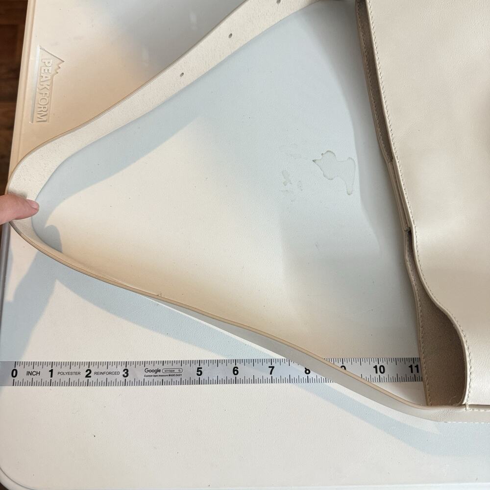 Madewell The Essential Bucket Tote Handbag Womens Ecru Ivory Leather NN396 NEW - Picture 10 of 11